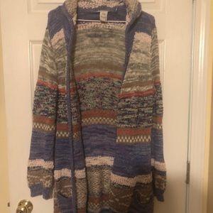 American Rag striped open cardigan